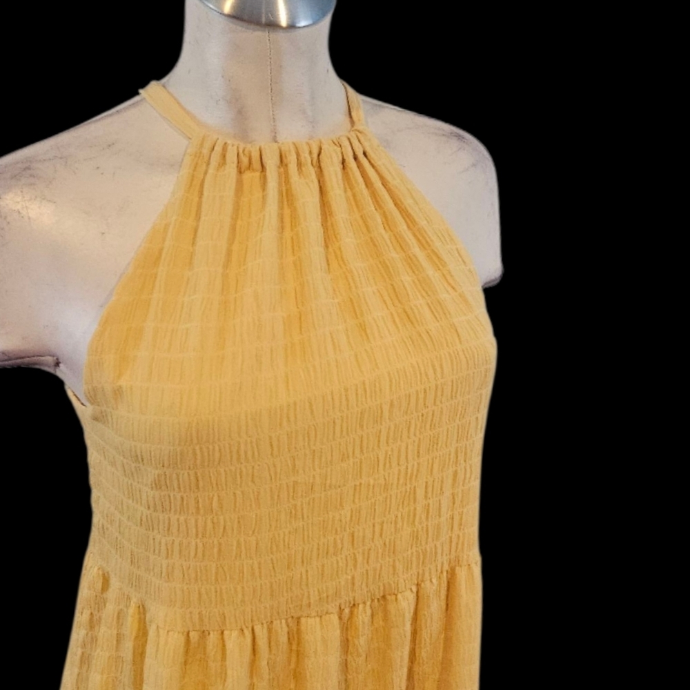 A New Day Size XS Yellow Halter Dress - Picture 2 of 7